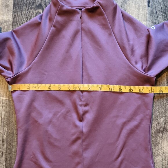 Alo Airlift Winter Warm 1/4 Zip Long Sleeve Soft Mulberry XS - Picture 7 of 7
